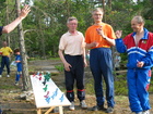 Herrat Kari, Matti ja Raimo palkinnoilla v. 2003...