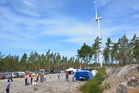 Am-keskimatkan keskus Muntilan tuulipuistossa.