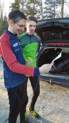 Antti ja Sami toimivat Am-keskimatkan ratamestareina Muntilassa.