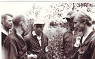 VS-Rastipäivien tunnelmissa 28.7.1974 lajihuippu Juhani Salmenkylä sekä omat vahvat voimat Seppo Sinkkilä, Veijo Nurmi ja Heikki Vennelä.
