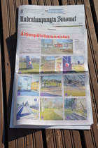 Lehdessä julkaistuja rasteja voi etsiä kävellen tai pyöräillen, ja osallistumiskortit palautettiin maalissa tutulla torilla.