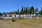 Kansainvälisyyttä kisakeskuksella.