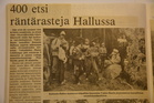 Paljonpuhuva otsikko v. 1985 paikallislehdessä.