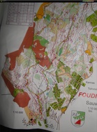 Matin viestikartta Sauvosta. Reitissä hurja kupru 6-7 rastivälillä.