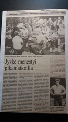Pm-pikamatkan juttu Lokalahdelta vuonna 1994.