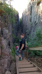 Skuleskogenin luonnonpuistossa on hieno kanjoni, Slåttdalsskrevan