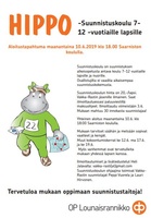 Lasten Hippo-suunnistuskoulu U:gissa.