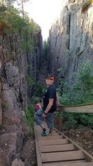 Skuleskogenin luonnonpuistossa on hieno kanjoni, Slåttdalsskrevan