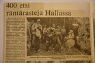 Paljonpuhuva otsikko v. 1985 paikallislehdessä.